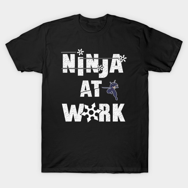 Ninja at Work. T-Shirt by FunawayHit